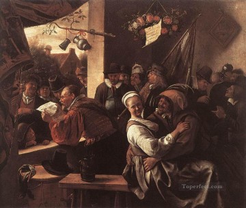 Jan Steen Painting - Los retóricos pintor de género holandés Jan Steen